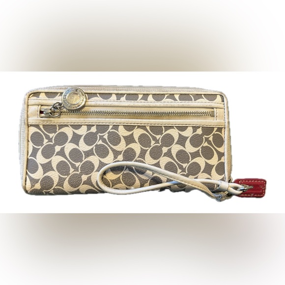 Coach Heritage Stripe bias, Chelsea Wallett & Tote F15137 - Picture 1 of 9